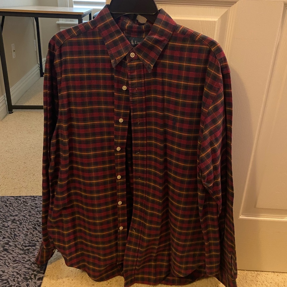 Mens Large Polo Ralph Lauren Buttondown